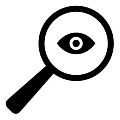 Magnifier Flat Icon Isolated On White Background