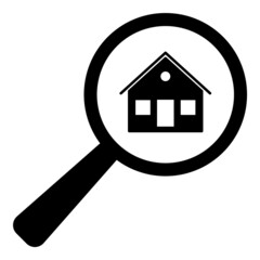 Magnifier Flat Icon Isolated On White Background