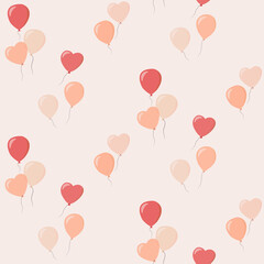 seamless pattern with balloons