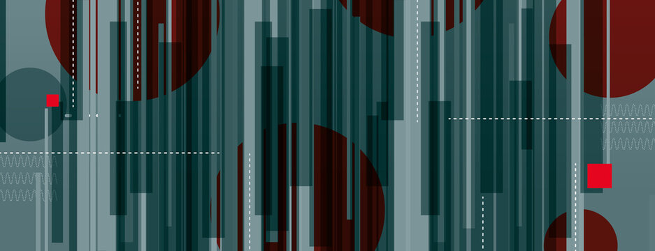 Copertina social, banner, astratto, business, geometrie