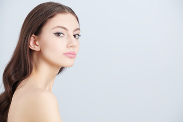Fototapeta premium girl with perfect skin