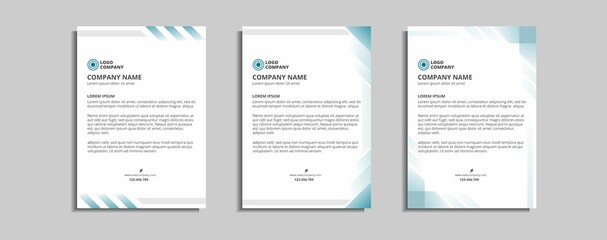 modern corporate letterhead template design