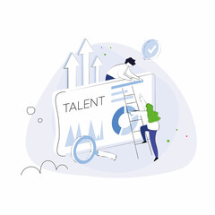 Wanted employees abstract concept vector illustration.