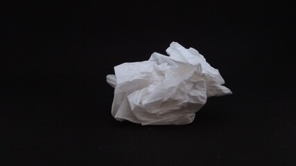 crumpled paper ball