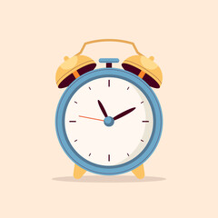 Alarm clock concept. Vector illustration - obrazy, fototapety, plakaty