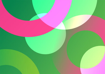 Obraz premium Gradient elegant green colorful abstract cover design template