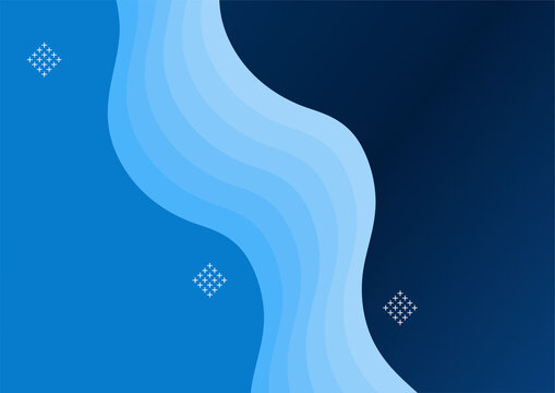 Gradient bloob blue colorful abstract cover design template