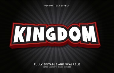 editable text effect, Kingdom style