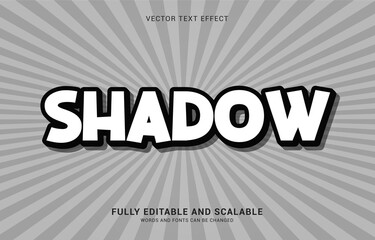editable text effect, Shadow style