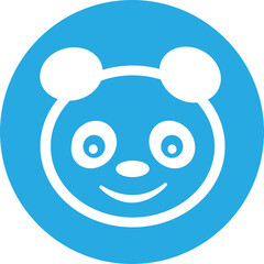 Panda icon Cartoon character cute design