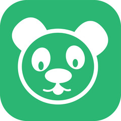 Panda icon Cartoon character cute design