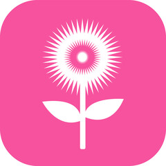 Flower icon flora sign symbol design