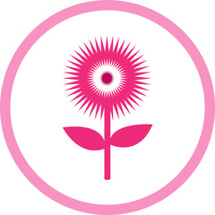 Flower icon flora sign symbol design