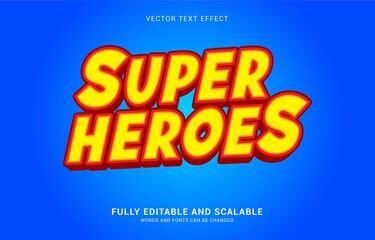 Obraz premium editable text effect, Super Heroes style