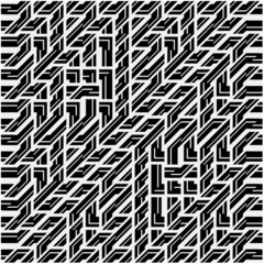 
Black and white pattern with symmetrical elements .  Abstract geometric pattern.
Simple monochrome ornamental background. 