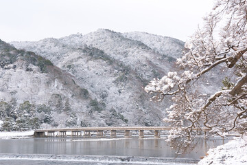 Fototapeta premium Arashiyama in winter Kyoto