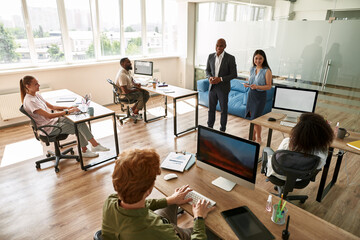 Fototapeta premium Multiethnic people at business meeting in office