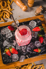 Follow @neropimePerfect Burger Classic Homemade Artisan Bacon Milk Shake Tomato Sauce Sausage Sweet Melted Cheese Onion Chicken Meat Shrimp Menu Gourmet on a Dark Backgroundntel