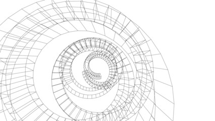 black and white spiral