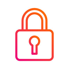 Padlock Vector Icon Design Illustration