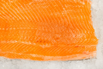 Salmon fillet raw fresh fish seafood texture pattern background