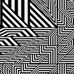 
Black and white pattern with asymmetrical elements .  Abstract geometric pattern.
Simple monochrome ornamental background. 