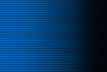 Illustration, line horizontal gradient blue graphic background.