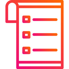 Obraz premium List Vector Icon Design Illustration