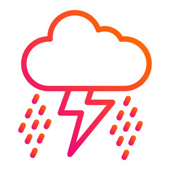 Storm Vector Icon Design Illustration