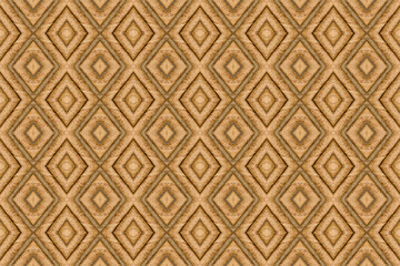 Seamless creamy wafer rolls pattern for use background