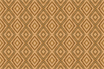 Seamless creamy wafer rolls pattern for use background