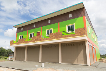A new apartment building in city