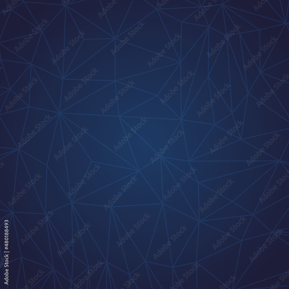 Poster abstract polygonal dark blue background with lines. triangular shapes texture. vector illustration.