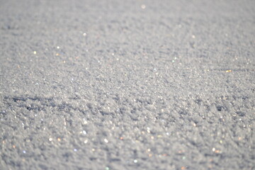Snow sparkles