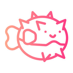blowfish gradient icon © Barudak Lier
