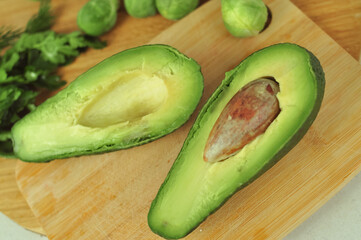 Green vitamin vegetables for low calorie salad