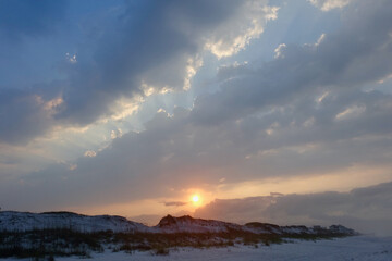 Dramatic Sunrise over Florida Gulf Coast