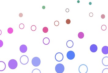 Light Multicolor, Rainbow vector backdrop with dots.