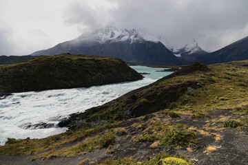 The Salto Grande in the Torres del Paine Park, Chile