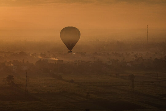 Vuelo en globo sobre Luxor, Egipto