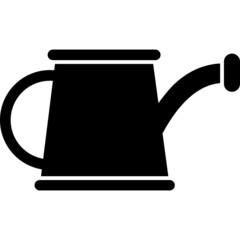 Watering Can Glyph Icon Vector