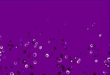 Light Purple vector cover with spots.