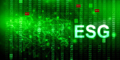 2D illustration environmental social governance 