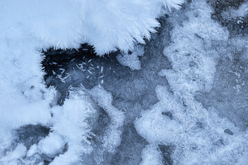 Textures abstraites de glace