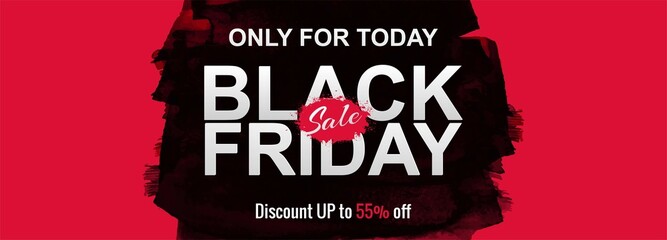 Black Friday Sale Promotion Poster or banner design