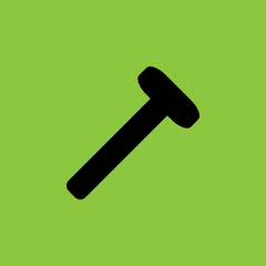 Blacksmith hammer icon isolated