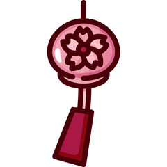 Obraz premium wind chime Two Tone icon