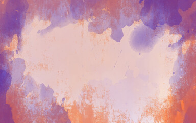 Abstract horizontal watercolor background design, colorful watercolor backgrounds for poster, banner or flyer. Abstract watercolor & oil paint background by beautiful mixed colors with splash fluid