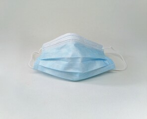 Medical mask on a white backgrond