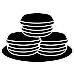 dorayaki solid icon